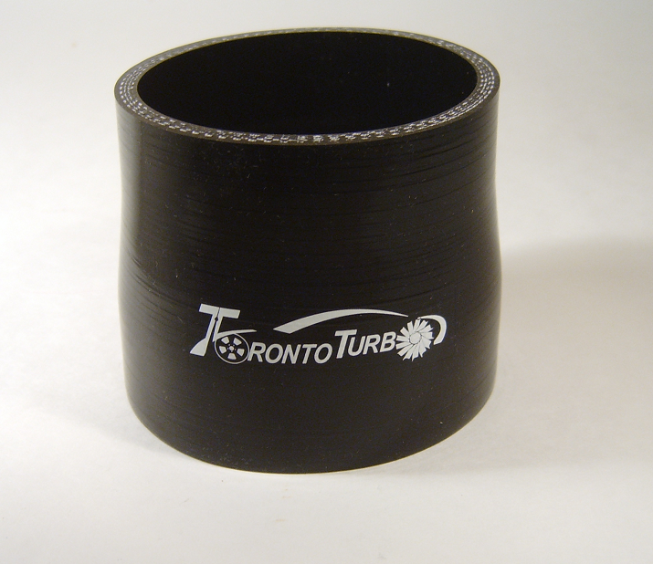 3" to 3.25" Silicone Reducer - Black